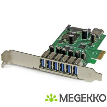 StarTech.com 7-poorts PCI Express USB 3.0 kaart standard en, Computers en Software, Verzenden, Nieuw