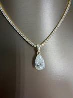 Halsketting - 14 karaat Geel goud - 20.87ct. tw. Diamant, Nieuw