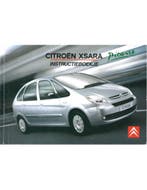 2006 CITROEN XSARA PICASSO INSTRUCTIEBOEKJE NEDERLANDS