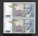 Wereld. - 4 banknotes - 2 x 2 consecutive - various dates