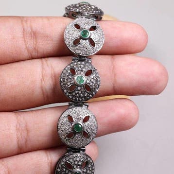 Zonder minimumprijs - Armband Vintage Boho Bloemen Uitsnede, Nieuw