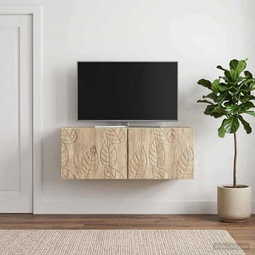 vidaXL Wandmontage TV-kast 98 x 31 cm Sonoma Eiken Bewerkt, Huis en Inrichting, Verzenden, Nieuw