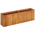 vidaXL Plantenbak verhoogd 150x30x50 cm massief acaciahout, Verzenden, Nieuw