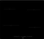 Inductiekookvuur - 60 cm - 2 fase- CENDO KR945F2TS, Verzenden, Wandschouwkap