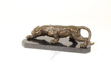 Sculpture, Majestic Panther – Exquisite Bronze Sculpture –, Antiquités & Art