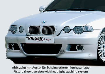 Rieger voorbumper | 3er E46: Compact | stuk ongespoten abs |, Verzenden, Nieuw, BMW