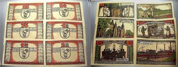 25 + 50 + 75 Pfennig + 1 + 1,50 + 2 Mark o D (1922) duits..., Verzenden