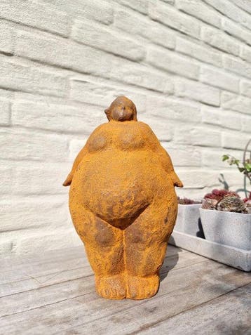 sculptuur, Abstract lady - 25 cm - IJzer, Antiek en Kunst