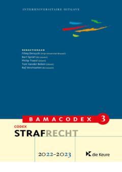 BAMACODEX 3 – Strafrecht 2022-2023 9789048644605, Boeken, Verzenden, Gelezen, Filiep deruyck