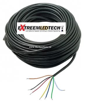 Universeel Robust 7 aderig Verleng kabel 6 x 1 mm + 1 x 1.5, Ophalen of Verzenden, Nieuw