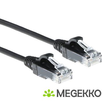 ACT Zwarte 10 meter LSZH U/UTP CAT6 datacenter slimline, Computers en Software, Verzenden, Nieuw