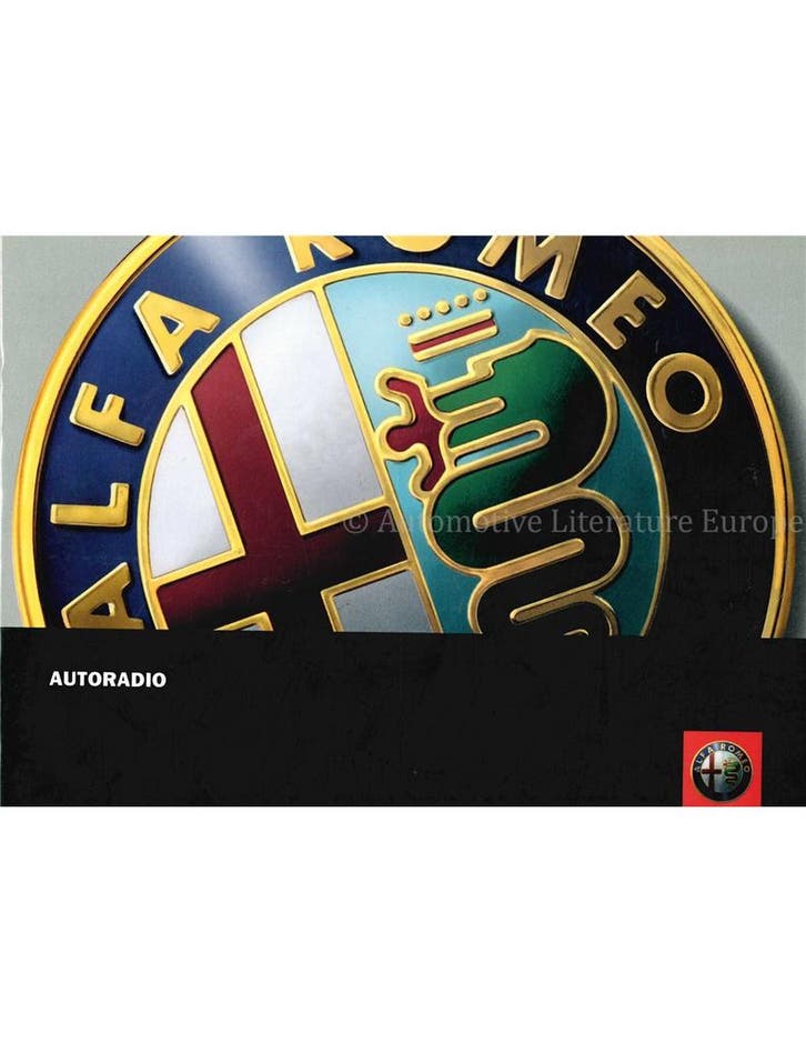 2006 ALFA ROMEO AUTORADIO INSTRUCTIEBOEKJE DUITS, Auto diversen, Handleidingen en Instructieboekjes, Ophalen of Verzenden