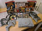 Sony - Playstation 1 (PS1) - with top games, memory card,