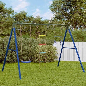 vidaXL Schommelset met schommels, trapeze en ladder, Verzenden