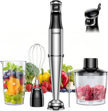 GDOR 5-in-1 Staafmixer: Tweede kansje, OP = OP!, Elektronische apparatuur, Keukenmixers, Verzenden, 3 snelheden of meer, Zo goed als nieuw