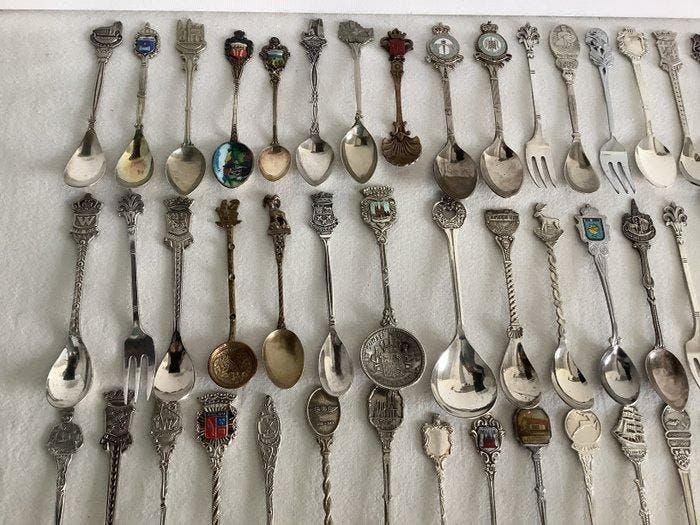 Lepel (105) - Verzilverd, Antiek en Kunst, Antiek | Meubels | Tafels