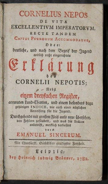 Conilius Nepos - Cornelius Nepos De Vita Excellentivm
