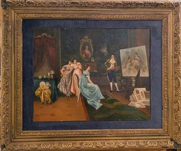 E. Zanotti (XX) - Lo studio del pittore