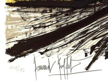 Bernard Buffet (1928-1999) - Village sous la neige, 1981, Antiek en Kunst