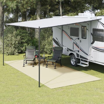 vidaXL Tenttapijt 5x2,5 m crèmekleurig, Verzenden, Nieuw