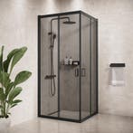 Douchecabine Dakota 90 x 90 x 190 cm Zwart Getint Glas, Verzenden, Nieuw