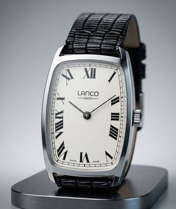 Lanco - Art Deco Swiss Tank Manual Wind Wristwatch – 17