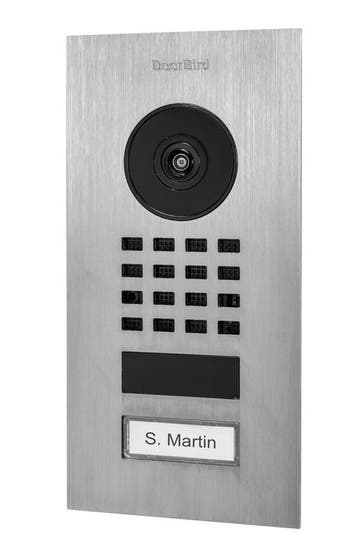 DoorBird IP Deurintercom D1101V inbouw, V2A, geborsteld RVS, Ophalen of Verzenden, Nieuw