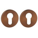 Set van twee pc-plaatjes ø52x6mm Permafix PVD brons, Nieuw