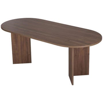 Evila Modern Dining Table, Venezia Walnut, 200 X 90 X 75 Cm, Huis en Inrichting, Verzenden, Nieuw, 50 tot 100 cm, Scandinavisch