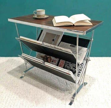 Porte-revues - Acier inoxydable - Table d’appoint