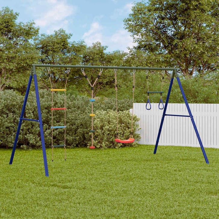 vidaXL Schommelset met schommel, trapeze, ladder en klimtouw, Enfants & Bébés, Jouets | Extérieur | Aires de jeux, Envoi