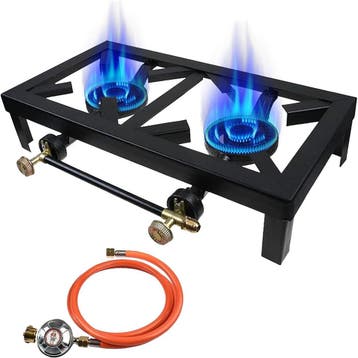 2-pits Gietijzer Gasfornuis | 34% korting retour deal, Verzenden, Gas