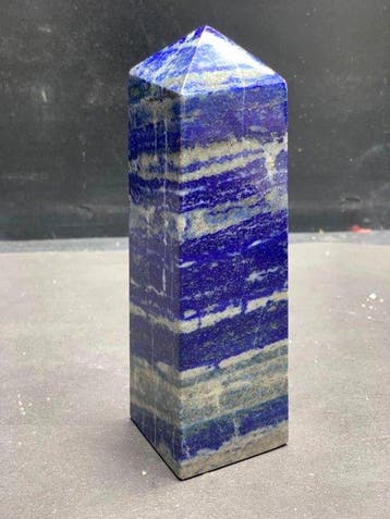 lapis lazuli Obelisk - Hoogte: 142 mm - Breedte: 41 mm- 612, Nieuw