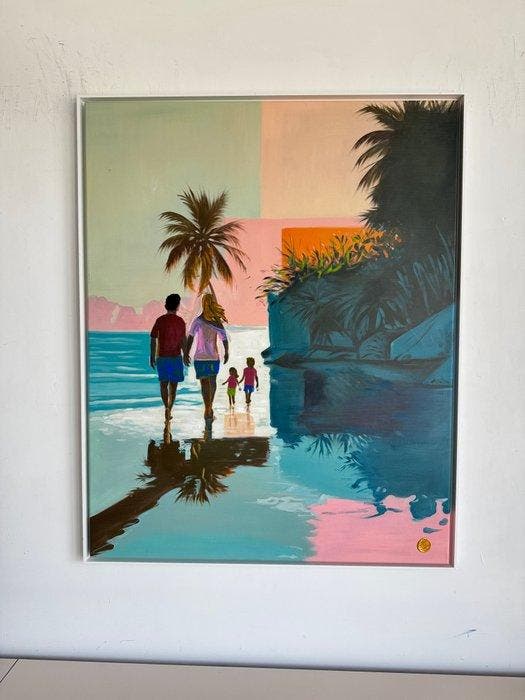 Katharina Hormel - Hand in hand by the ocean, Antiek en Kunst, Kunst | Designobjecten