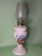 Neoklassieke Stijl - Lampe à huile - verre opalin - Scène