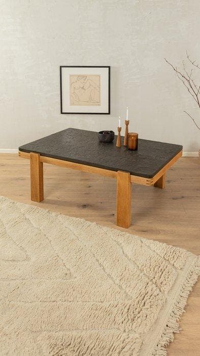 Table basse - Chêne - Table basse des années 1970, Antiek en Kunst, Kunst | Designobjecten