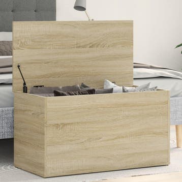 vidaXL Opbergkist 84x42x46 cm bewerkt hout sonoma, Verzenden, Nieuw