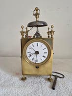 Pendule de voyage dite « Capucine » - Laiton, emaille -, Antiquités & Art, Antiquités | Horloges