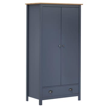 vidaXL Kledingkast Hill 2 deuren 89x50x170 cm massief, Verzenden, Nieuw
