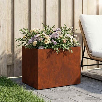 vidaXL Plantenbak Roestkleurig 40 x 30 x 30 cm weervast, Verzenden