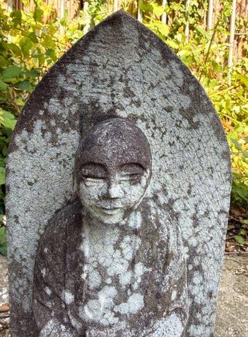 Stele van Jizô Bosatsu - Graniet - Japan - Shwa periode