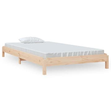 Massief grenen bed 100x200 - Tweede kansje, OP = OP, Huis en Inrichting, Slaapkamer | Bedden, 100 cm, Verzenden, Zo goed als nieuw