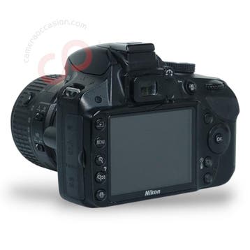 Nikon D3200 zwart + Nikon 18-55mm 3.5-5.6 G DX VR II AF-S..., Ophalen of Verzenden, Zo goed als nieuw, Spiegelreflex, Nikon