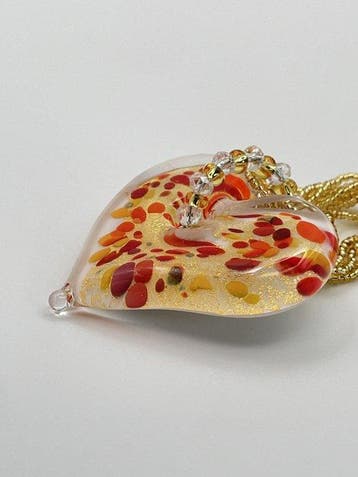 24 karaat - Murano-glas, Geel goud - Ketting met hanger -