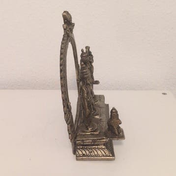 Indische Messing-Figuur – Rama, Sita, Lakshmana en Hanuman –, Antiek en Kunst