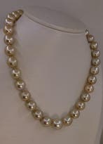 Halsketting ALGT-gecertificeerde gouden South Sea parels -, Handtassen en Accessoires, Kettingen, Nieuw