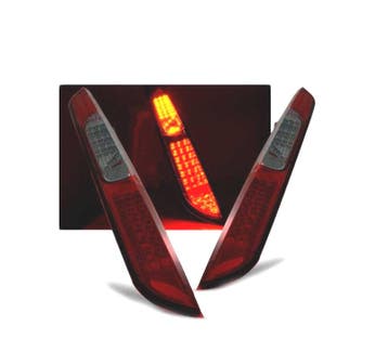 Feux Arrière Pour Ford Focus Mk2 04-08 Hb Led Rouge Fumé, Verzenden