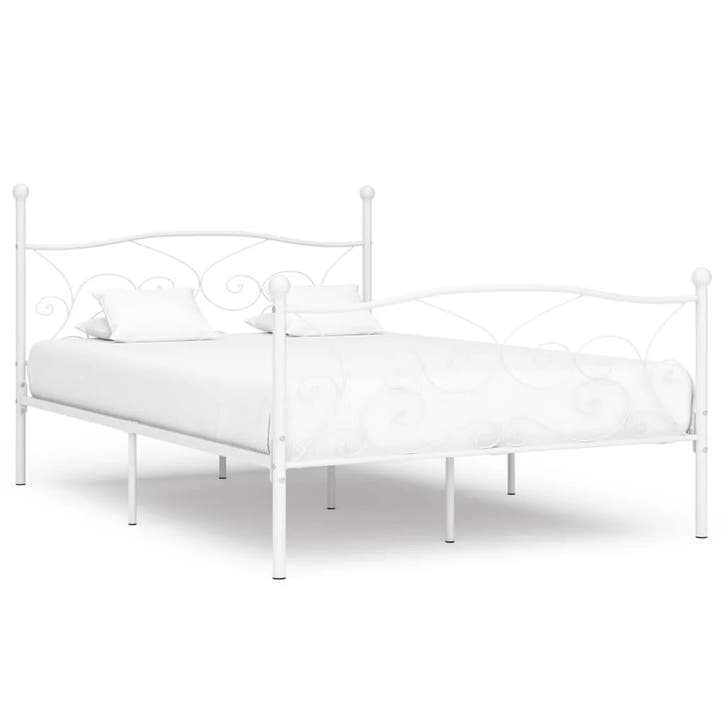 Wit Metaal Bed 140x200 | Retour Deal -34% | Slaap Goedkoop, Maison & Meubles, Chambre à coucher | Lits, Envoi