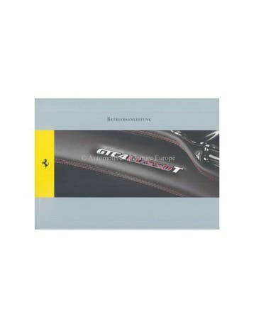 2017 FERRARI GTC4 LUSSO T INSTRUCTIEBOEKJE DUITS