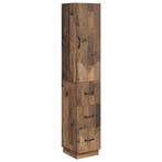 vidaXL Kast Set 2 pcs Oud hout 33 x 34,5 x 87 cm Bewerkt, Huis en Inrichting, Verzenden, Nieuw